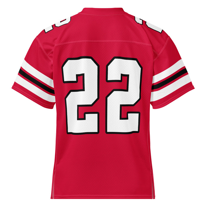 Back view of North Shore High School Mustangs Football Jersey 22