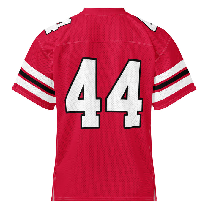 Back view of North Shore High School Mustangs Football Jersey 44