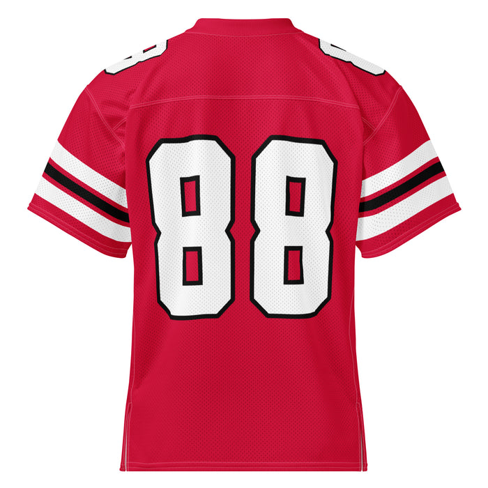 Back view of North Shore High School Mustangs Football Jersey 88