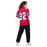 Back view of woman wearing Oak Ridge High School War Eagles Football Jersey 22