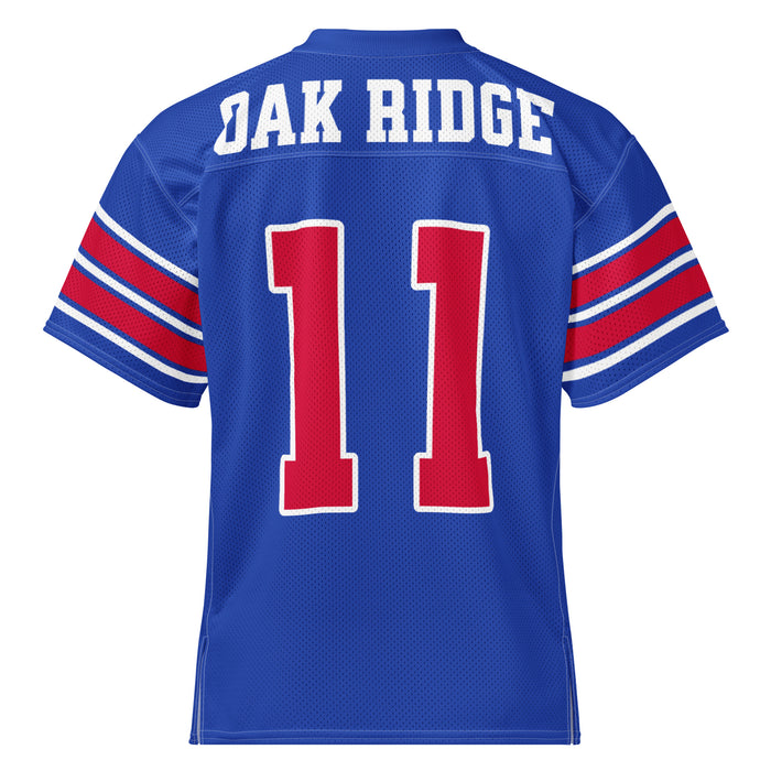 Back view of Oak Ridge High School War Eagles Football Jersey 11