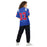 Back view of woman wearing Oak Ridge High School War Eagles Football Jersey 33w