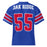Back view of Oak Ridge High School War Eagles Football Jersey 55