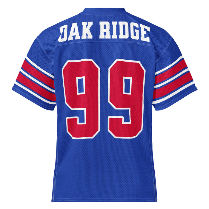 Back view of Oak Ridge High School War Eagles Football Jersey 99