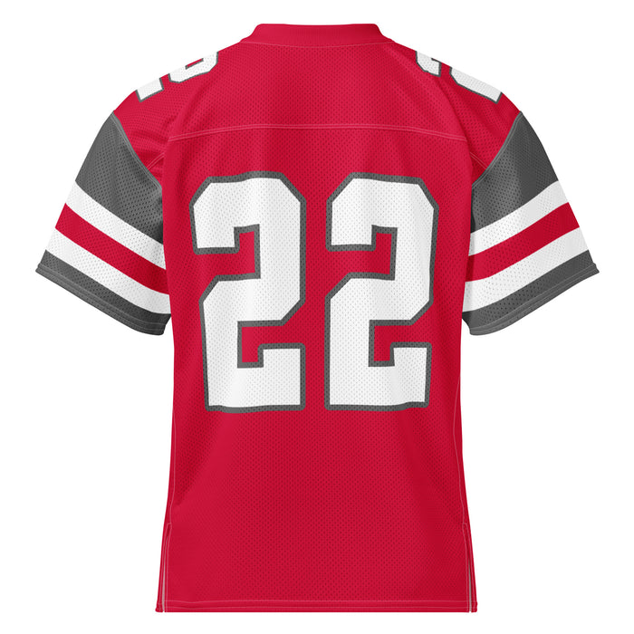 Back view of Odessa High School Bronchos Football Jersey 22