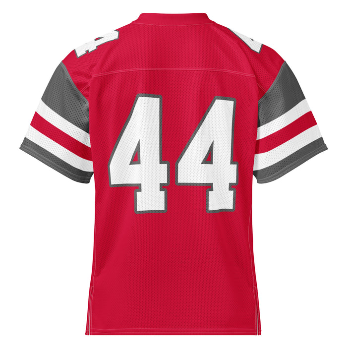 Back view of Odessa High School Bronchos Football Jersey 44