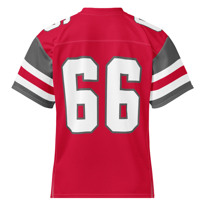 Back view of Odessa High School Bronchos Football Jersey 66