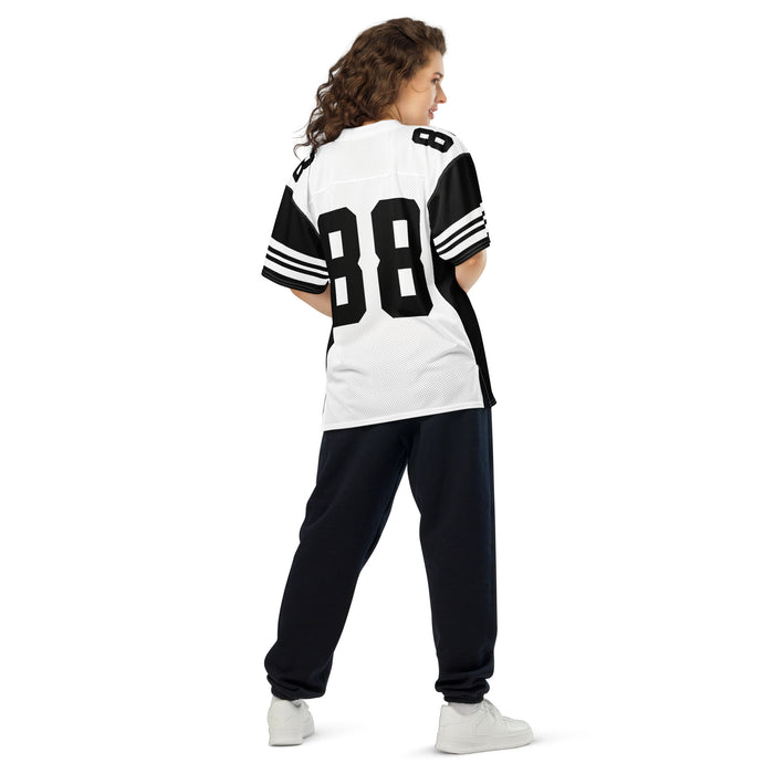 Back view of woman wearing Permian High School Panthers Football Jersey 88