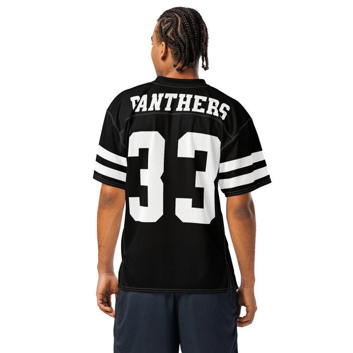 Back view of man wearing Permian High School Panthers Football Jersey 33