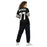 Back view of woman wearing Permian High School Panthers Football Jersey 77