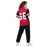 Back view of woman wearing Porter High School Spartans Football Jersey 66