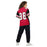 Back view of woman wearing Porter High School Spartans Football Jersey 88