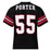Back view of Porter High School Spartans Football Jersey 55