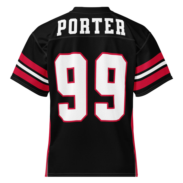 Back view of Porter High School Spartans Football Jersey 99
