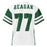 Back view of Reagan High School Rattlers Football Jersey 77