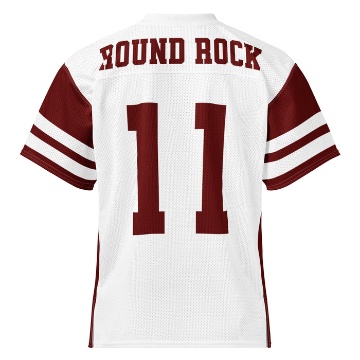 Back view of Round Rock High School Dragons Football Jersey 11