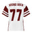 Back view of Round Rock High School Dragons Football Jersey 77