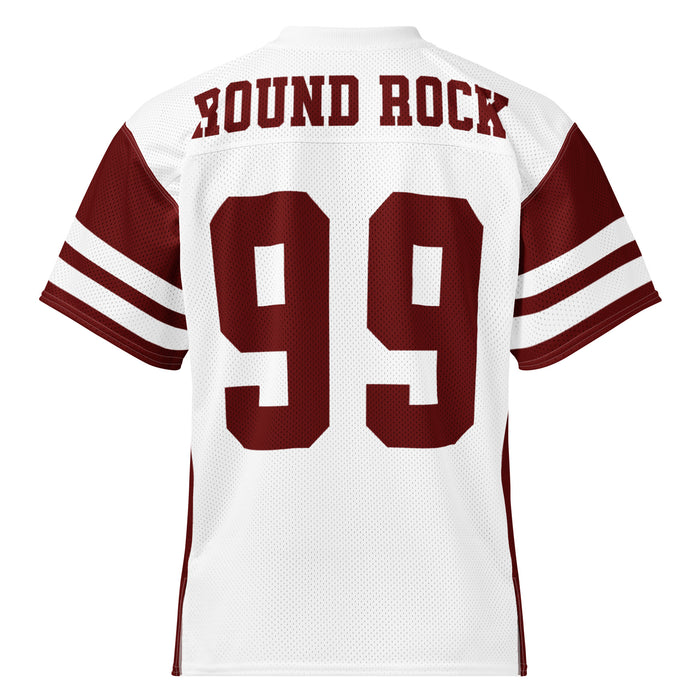 Back view of Round Rock High School Dragons Football Jersey 99