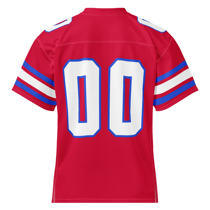 Back view of Sam Houston High School Texans Football Jersey 00