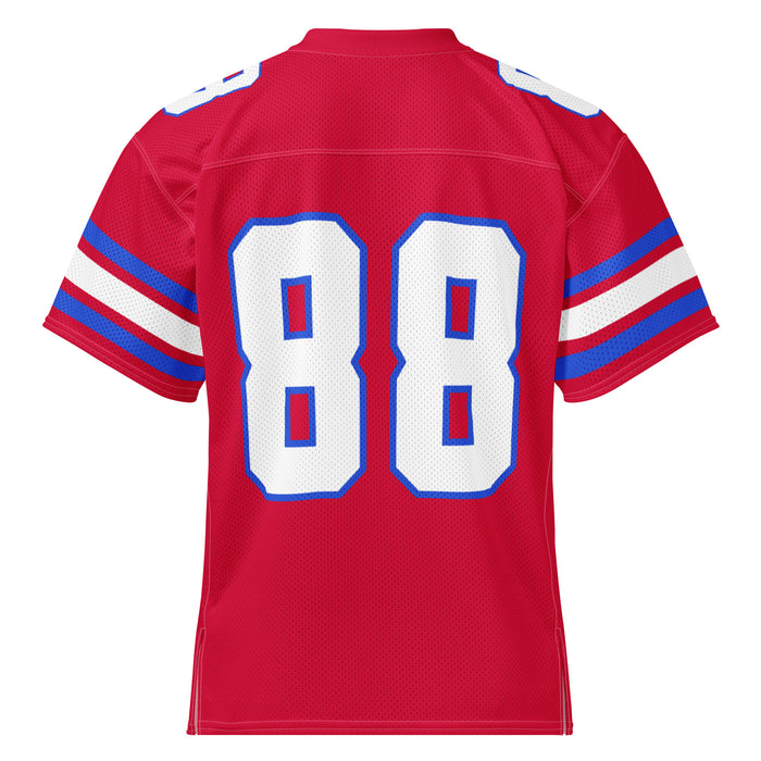 Back view of Sam Houston High School Texans Football Jersey 88