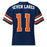 Back view of Seven Lakes High School Spartans Football Jersey 11