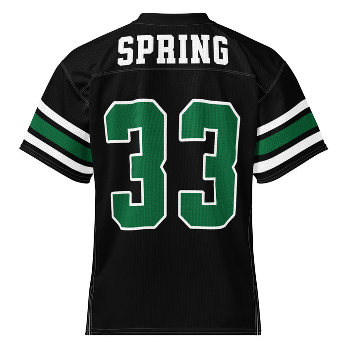 Back view of Spring High School Lions Football Jersey 33