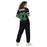 Back view of woman wearing Spring High School Lions Football Jersey 33