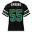 Back view of Spring High School Lions Football Jersey 55