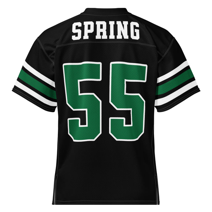 Back view of Spring High School Lions Football Jersey 55