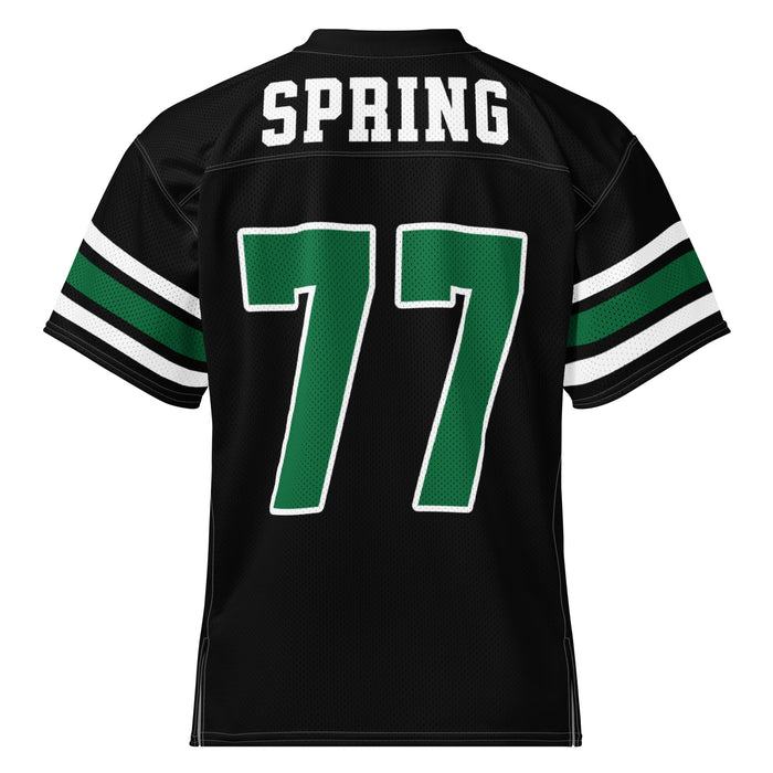 Back view of Spring High School Lions Football Jersey 77
