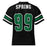Back view of Spring High School Lions Football Jersey 99
