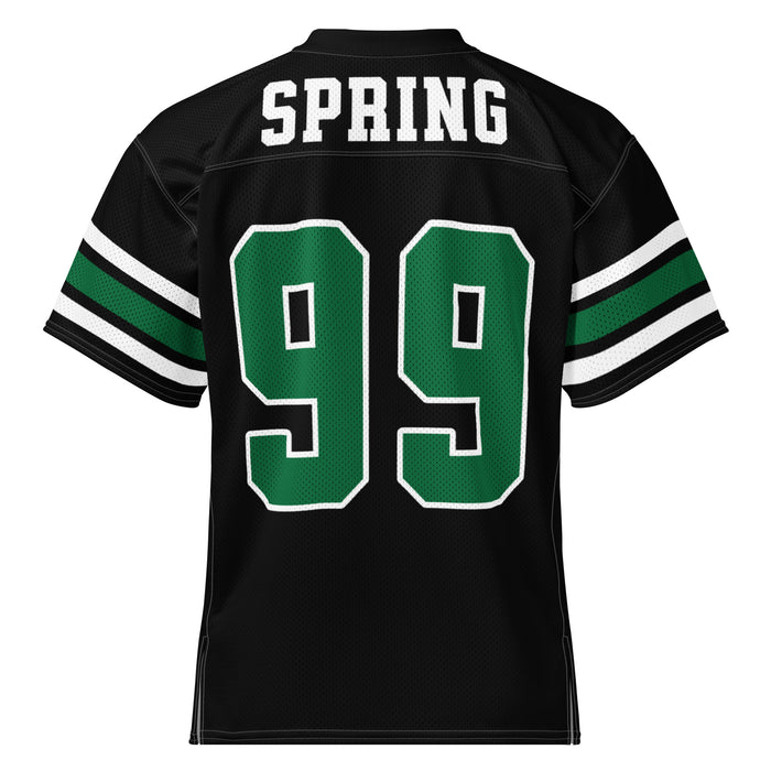 Back view of Spring High School Lions Football Jersey 99
