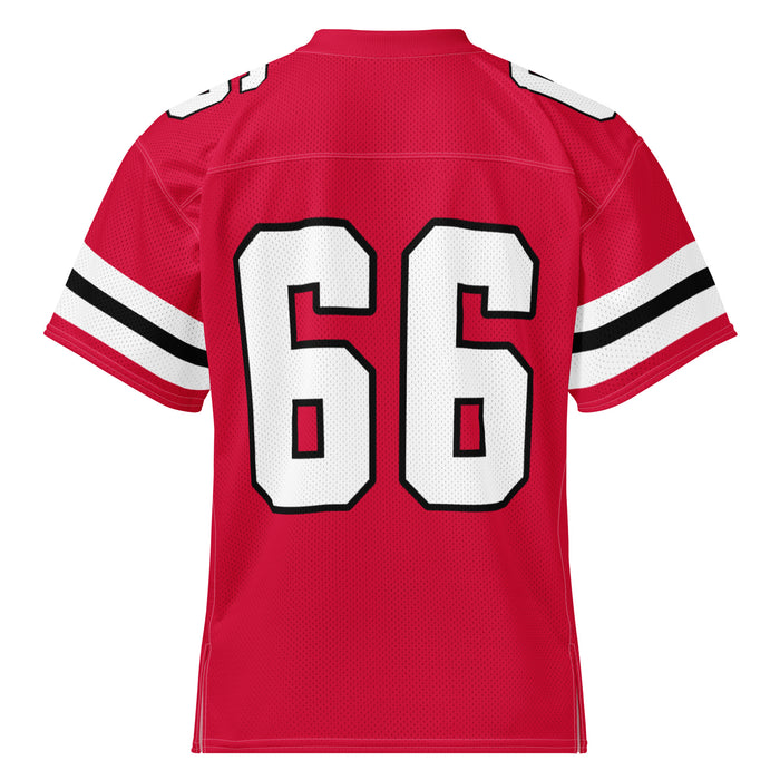 Back view of Tomball High School Cougars Football Jersey 66
