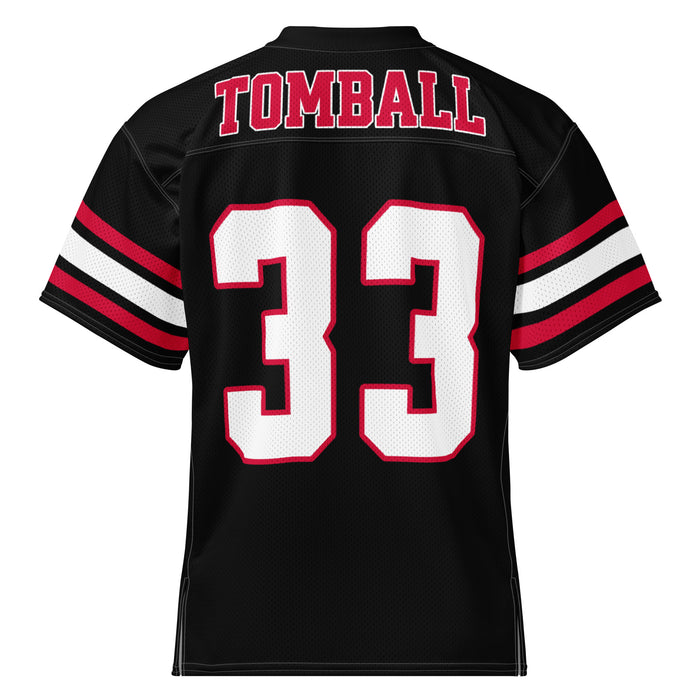 BAck view of Tomball High School Cougars Football Jersey 33