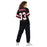 Back view of woman wearing Tomball High School Cougars Football Jersey 33