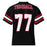 Back view of Tomball High School Cougars Football Jersey 77