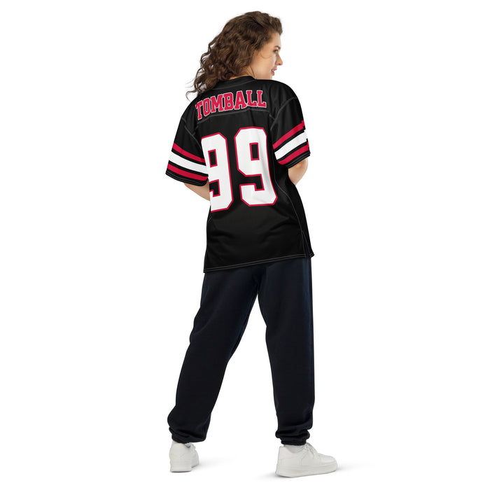 Back view of Tomball High School Cougars Football Jersey 99