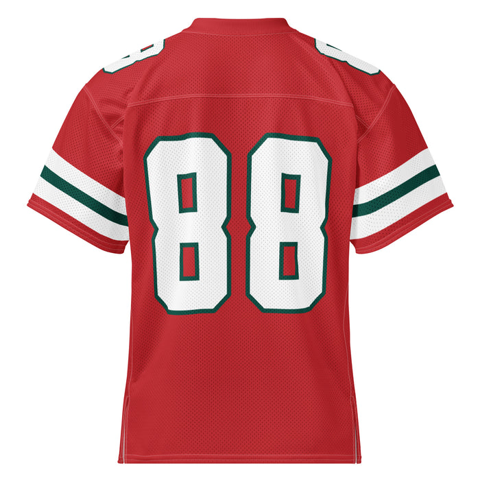 Back view of The Woodlands High School Highlanders Football Jersey 88