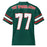Back view of The Woodlands High School Highlanders Football Jersey 77