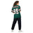 Back view of woman The Woodlands High School Highlanders Football Jersey 99