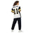 Back view of woman wearing Tomball West High School Tigers Football Jersey 11