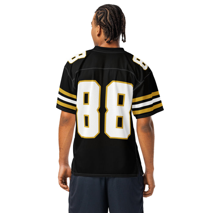 Back view of man wearing Tomball West High School Tigers Football Jersey 88