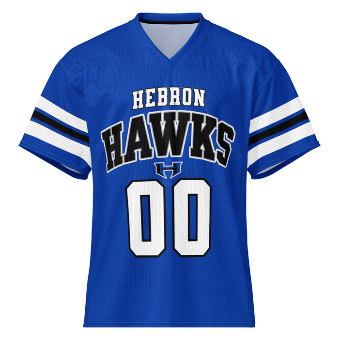 Hebron High School Hawks Football Jersey 00