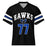 Hebron High School Hawks Football Jersey 77