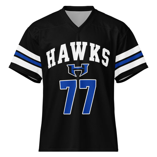 Hebron High School Hawks Football Jersey 77
