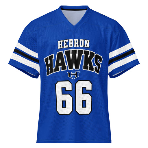 Hebron High School Hawks Football Jersey 66