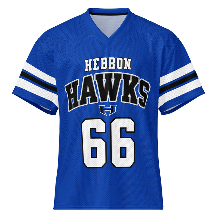 Hebron High School Hawks Football Jersey 66