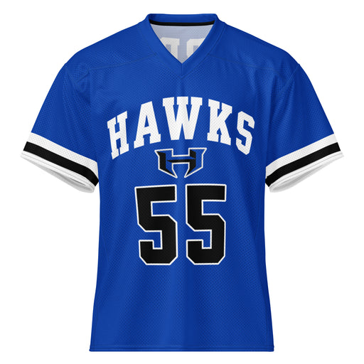 Hebron High School Hawks Football Jersey 55