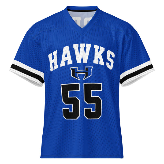 Hebron High School Hawks Football Jersey 55