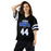Woman wearing Hebron High School Hawks Football Jersey 44